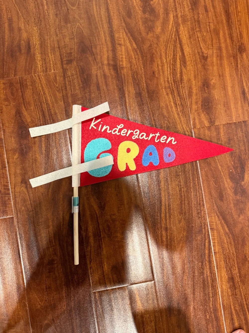 2026 Target Bullseye Playground Kindergarten Grad Red Felt Pennant Flag, New!